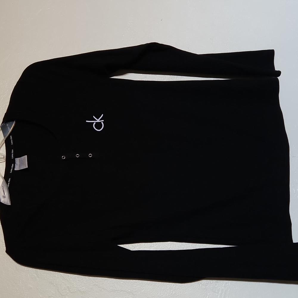 Calvin Klein ribbed women's long sleeve shirt